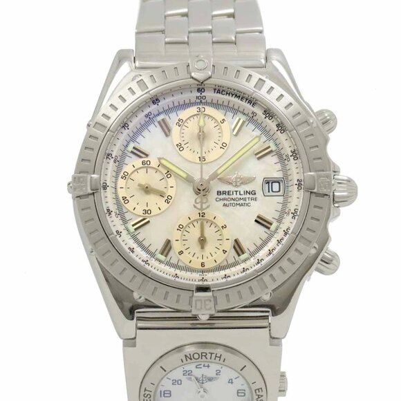 BREITLING Chronomat UTC A13352 Automatic Chronograph Date Mens 90285569 - Picture 1 of 8